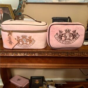 Juicy Couture Pink Cosmetic Bag Set